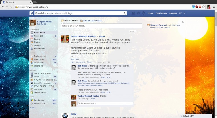 Facebook Colourful by Sangeet Khatri