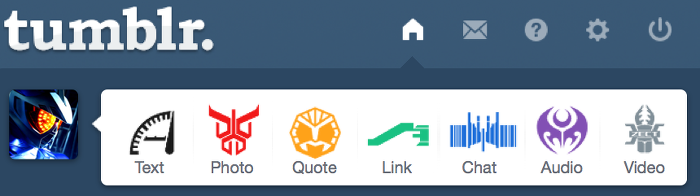 Kamen Rider Tumblr Post Bar