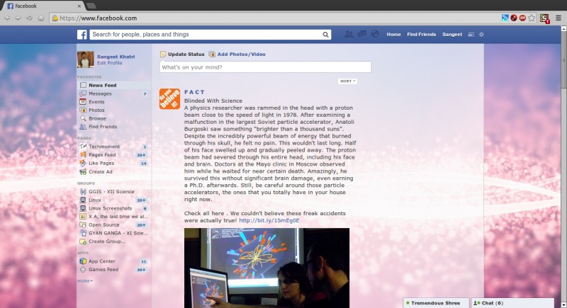 Facebook Bright Particles by Sangeet Khatri