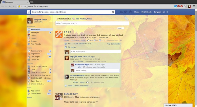 Facebook Autumn by Sangeet Khatri