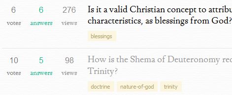 Christianity Stack Exchange: Link Color Contrast