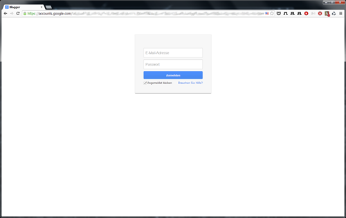 Google Login Account - Minimum, Simple and Clean