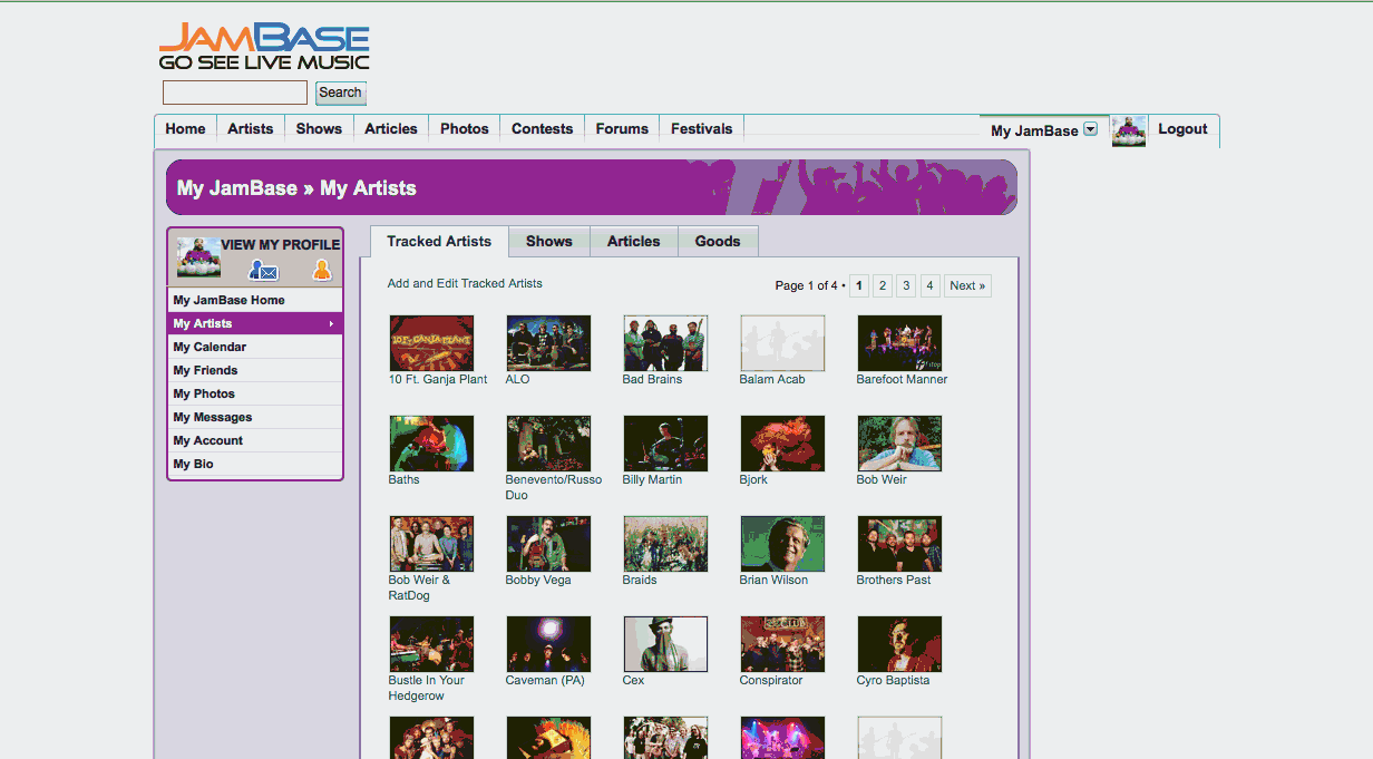 Remove JamBase Annoyances