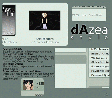 dAzea style for deviantArt