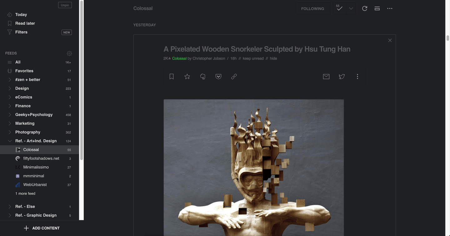Dark Feedly (Hauschild's)