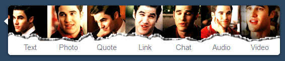 Creepy-crawly Blaine [Tumblr post icons]