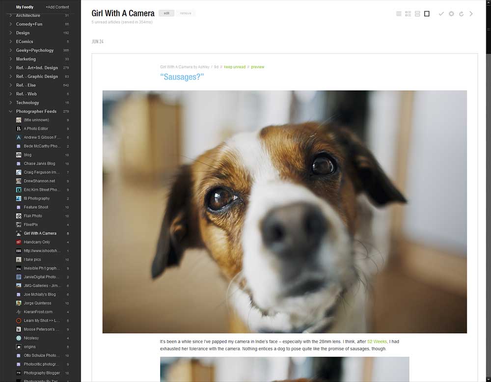 Wide Feedly