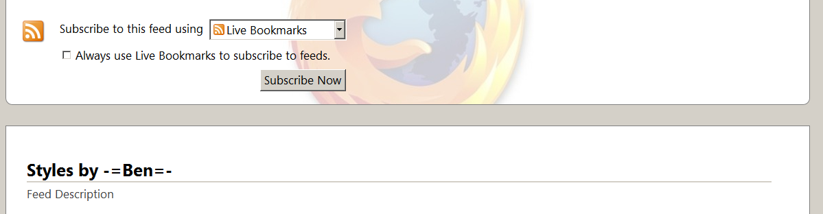 Feed Preview View Page - Custom Header Image