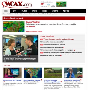 WCAX TV Desktop