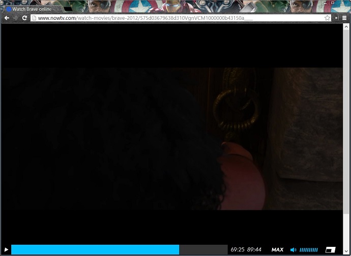 Now TV - Stretch Player to Browser