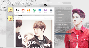 Baekhyun EXO Dashboard Theme