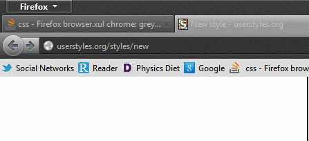 Remove toolbar border in Firefox