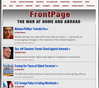Front Page Magazine Desktop