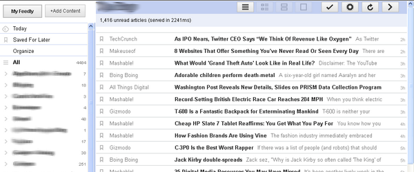 Feedly Like Old Google Reader