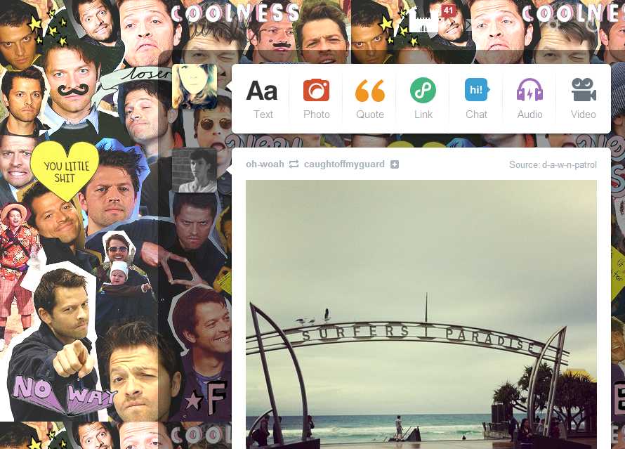 Misha Collins Dashboard