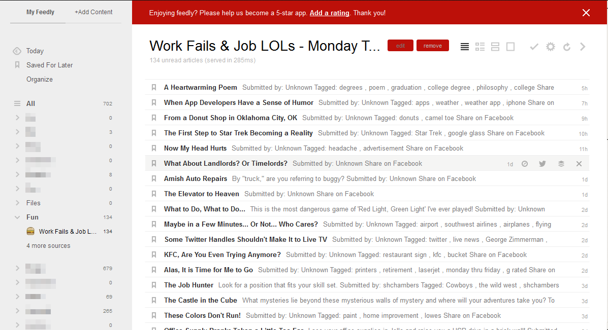 Change feedly main color to red