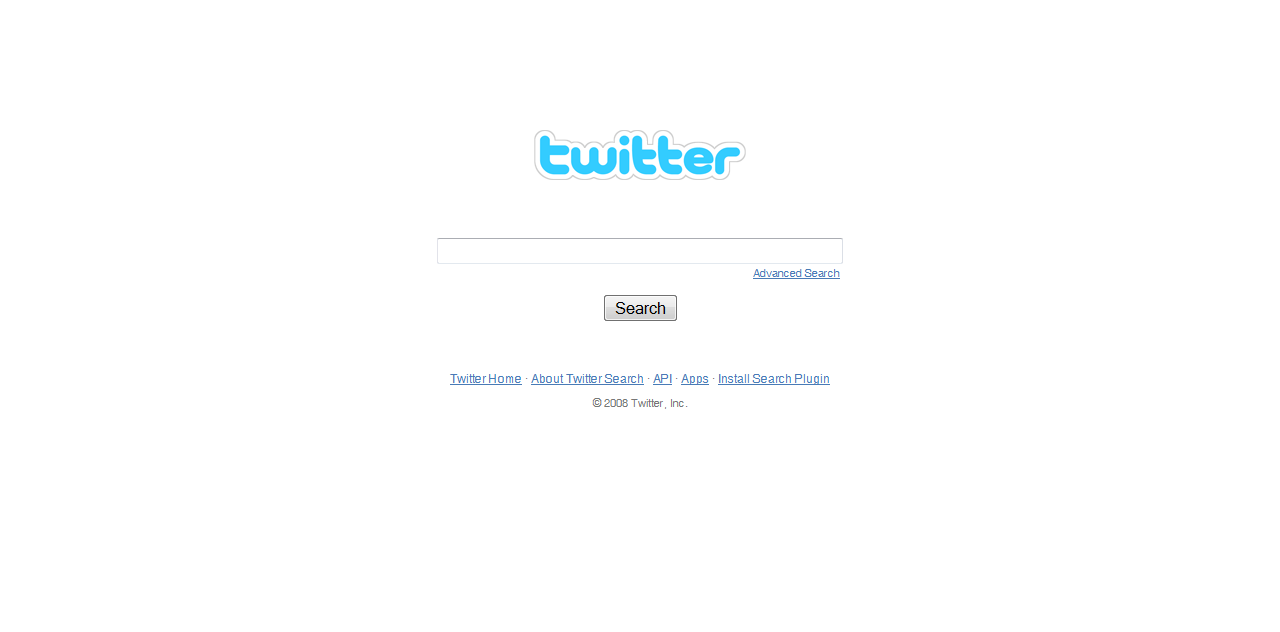 Simplfies the search.twitter.com front page.