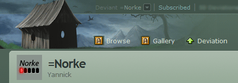 deviantART V6 Custom Header - Stable Edition