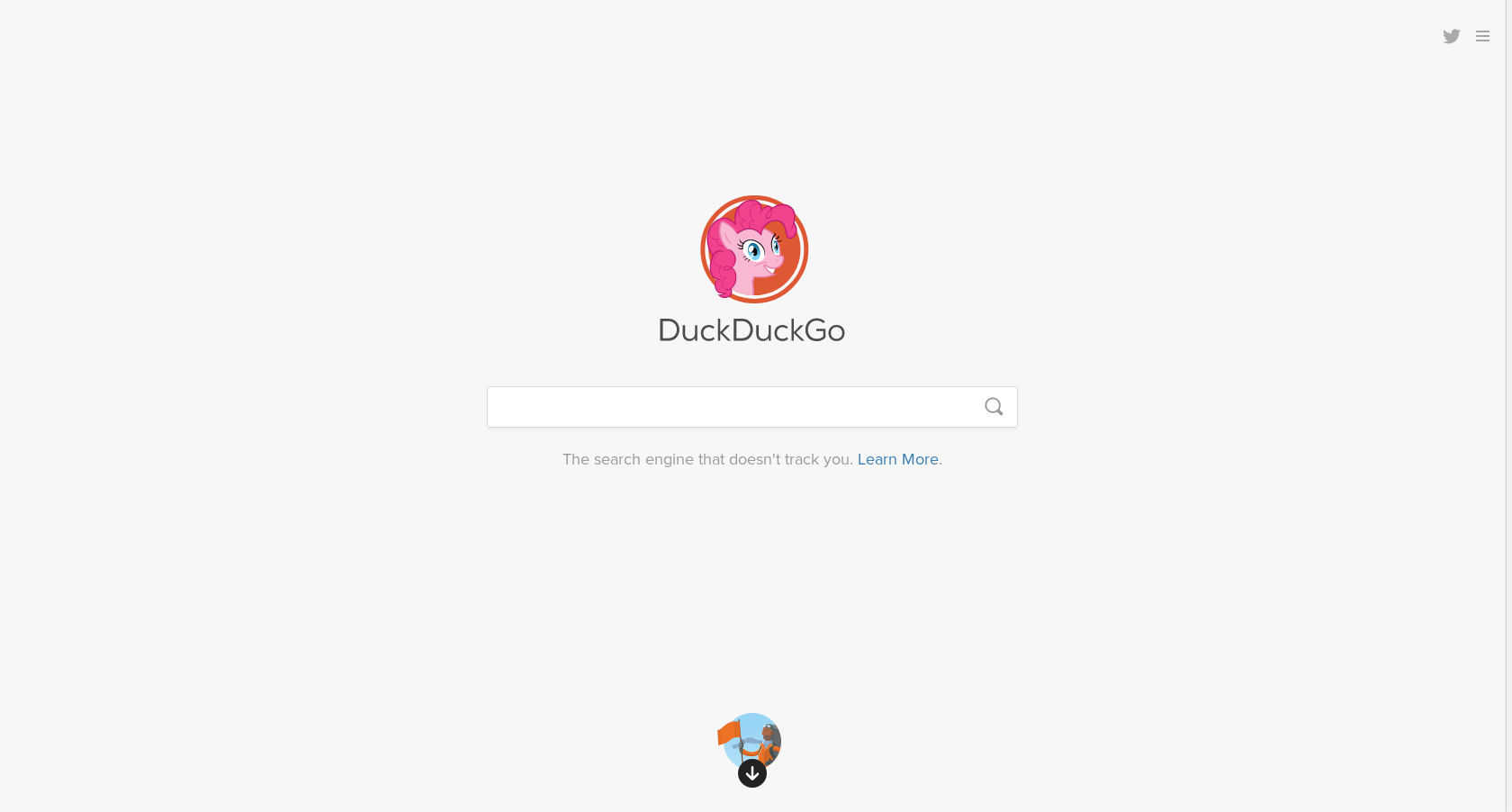 A DuckDuckGo (PonyPonyGo) Pinkie Pie logo