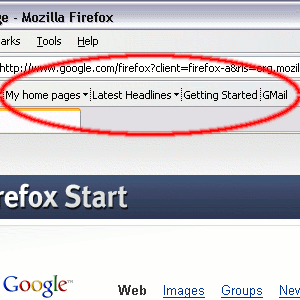 Firefox - Compact Bookmarks Toolbar