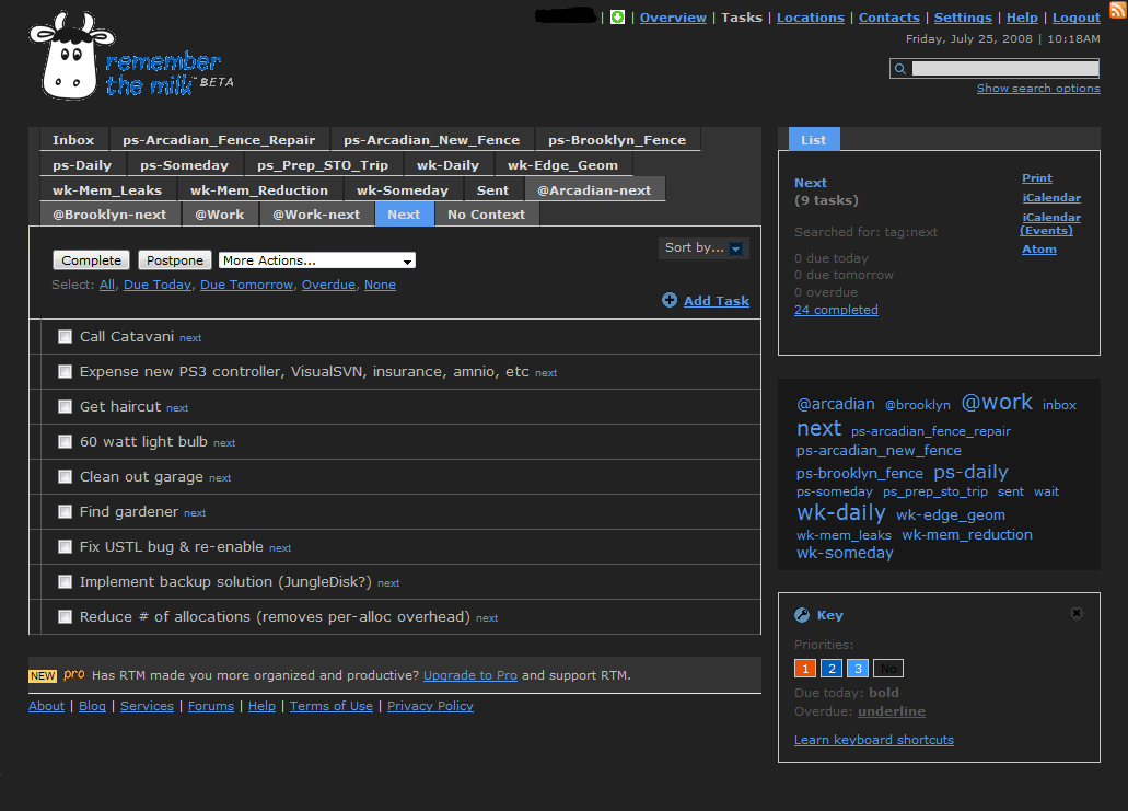 Remember The Milk - Dark Grey