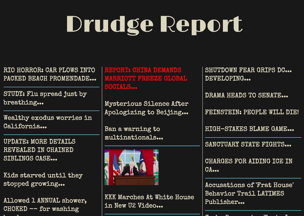 DrudgeReport Desktop Night Mode