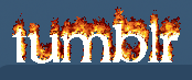 3d animated fire burning tumblr logo
