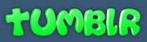 Bright Green 3D tumblr Logo Transparent