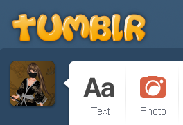 Bright Orange 3D tumblr Bubble Letters Logo