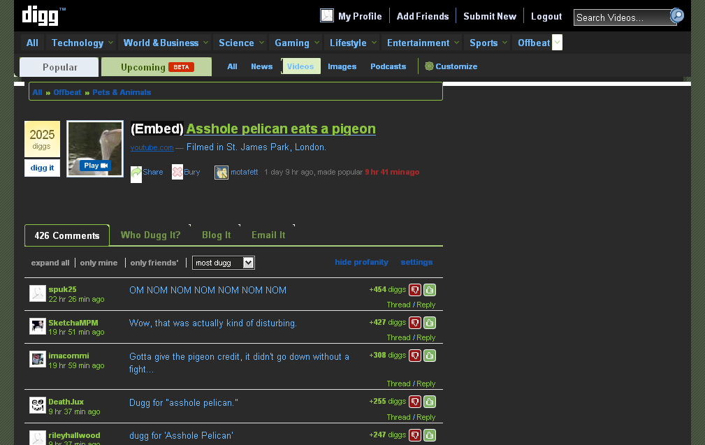 Digg.com - Steampowered redesign 08