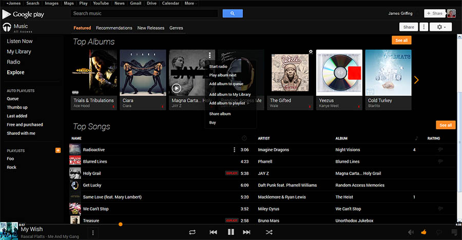 Dark Google Music (10-05-13)