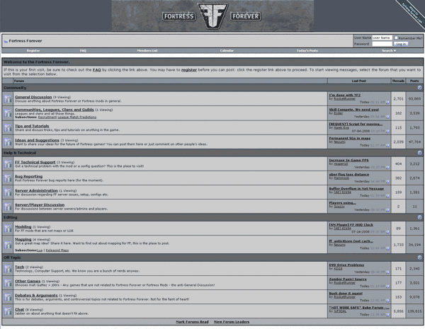 Fullwidth Fortress Forever forum (Basic)