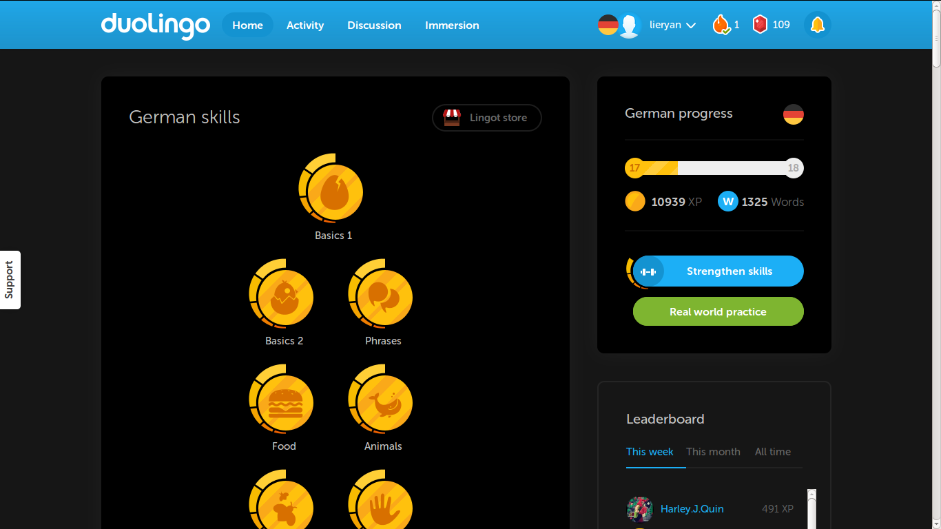 Duolingo Dark 2 (Customizable)