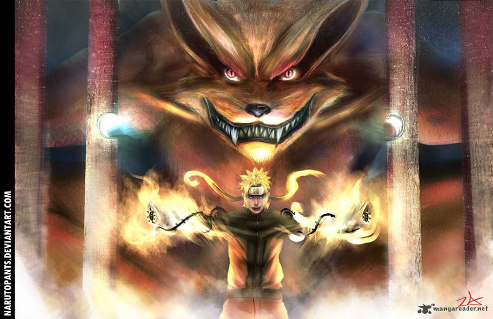 Kyuubi inside Naruto