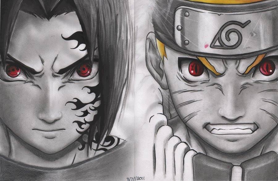 Uzumaki Naruto VS Uchiha Sasuke [WideScreen]
