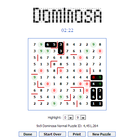 Dominosa Easy View