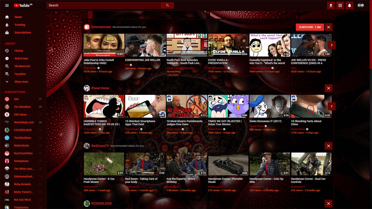 Youtube Black & Red (-DestructiveBurn-)