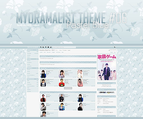 MyDramaList #06 ♔ Pastel Blue