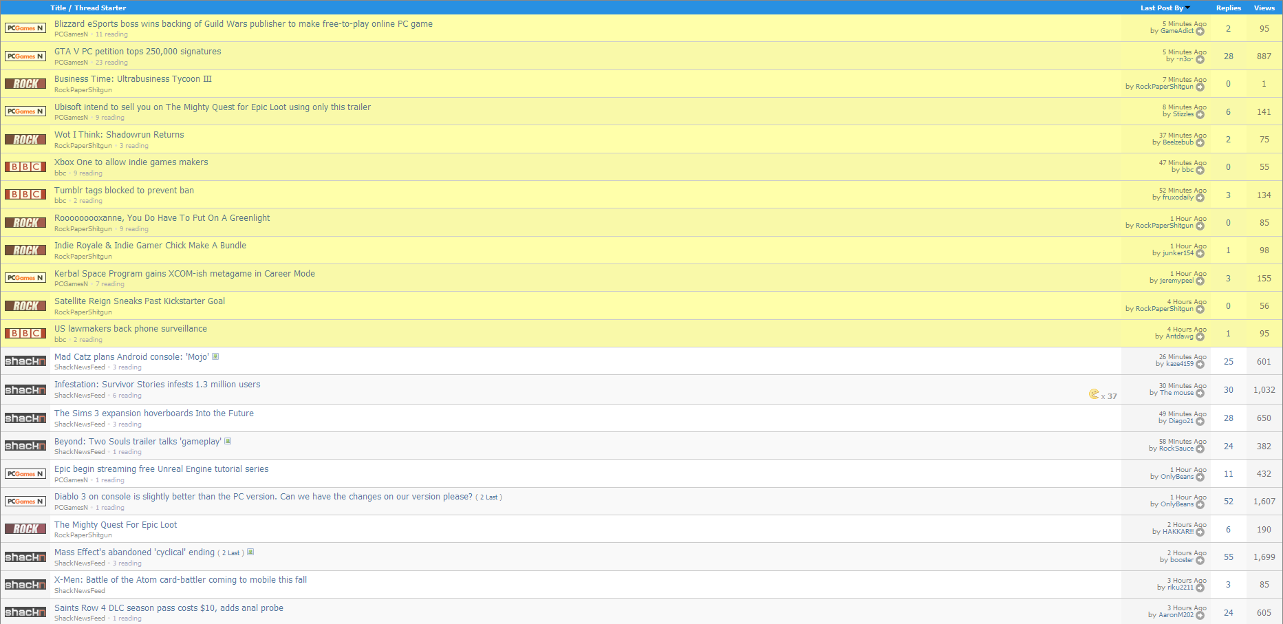 Add alternating colours to Facepunch thread view