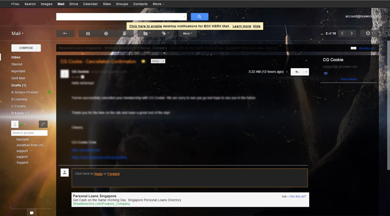Gmail Hawken