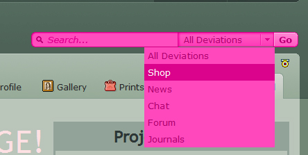 pink search bar... for the lulz
