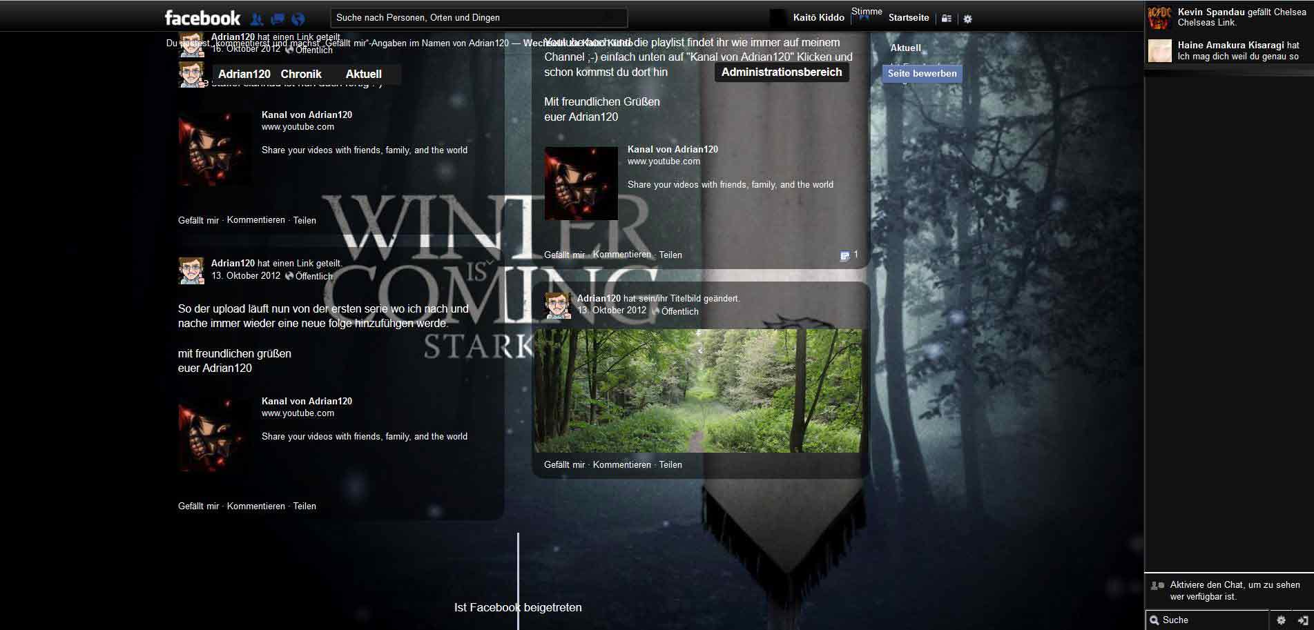 GOT "Stark" Round Corners+Conected Friends NO ADS!