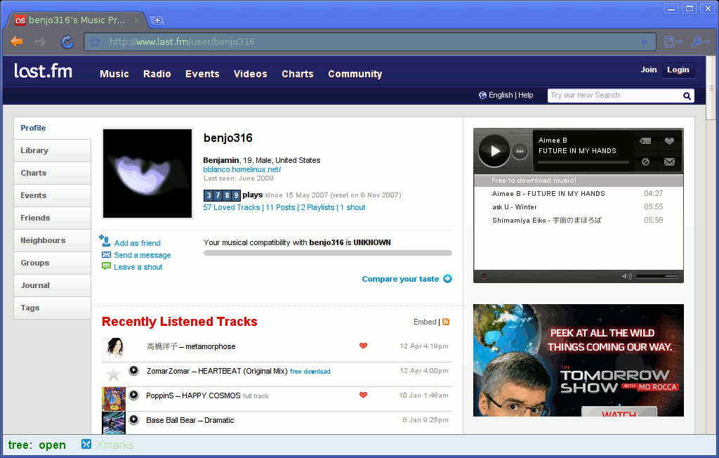 Last.fm - Paint it Blue!