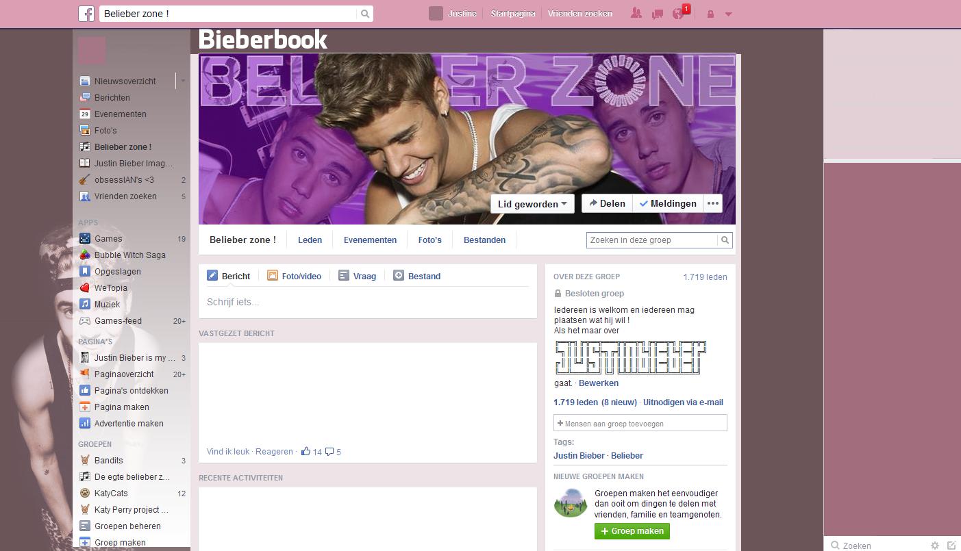 Facebook - Justin Bieber