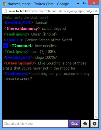 Twitch Chat Darkest_Mage