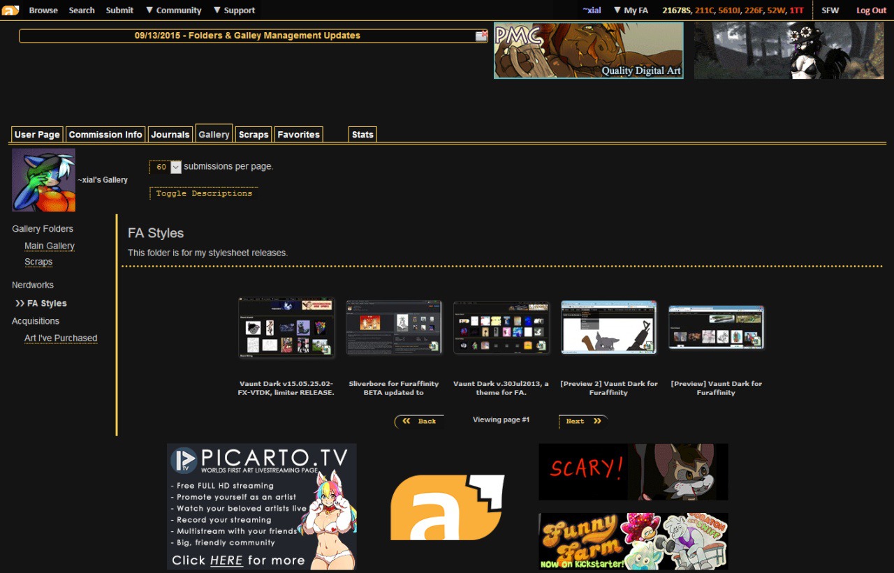 Vaunt Dark for Furaffinity