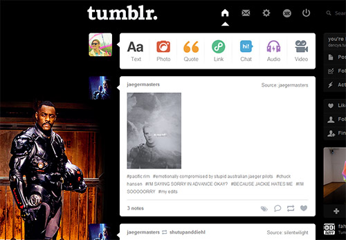 Tumblr dashboard: Pacific Rim - Idris Elba
