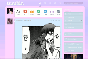 Pink to Purple Dash Theme