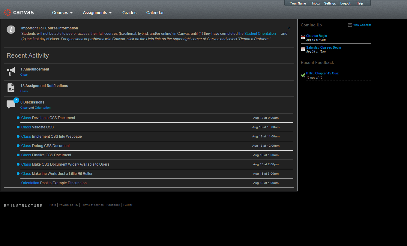 Canvas CMS Dark