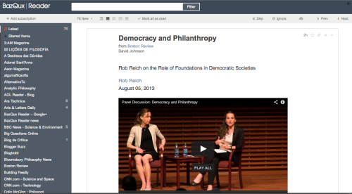 BazQux Reader boxed dark